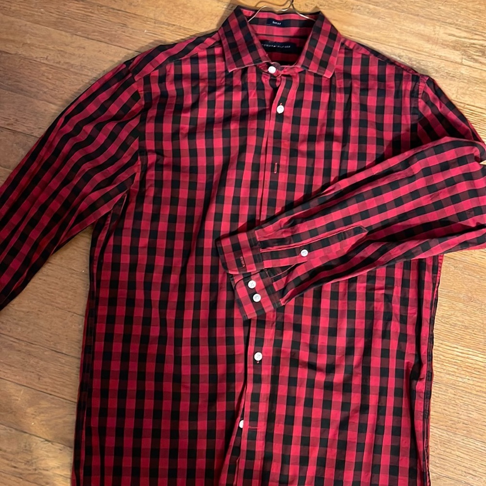 Tommy Hilfiger Buffalo plaid dress shirt